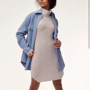 AVEC LES FILLES Blue Shirt Jacket “Shacket” Medium